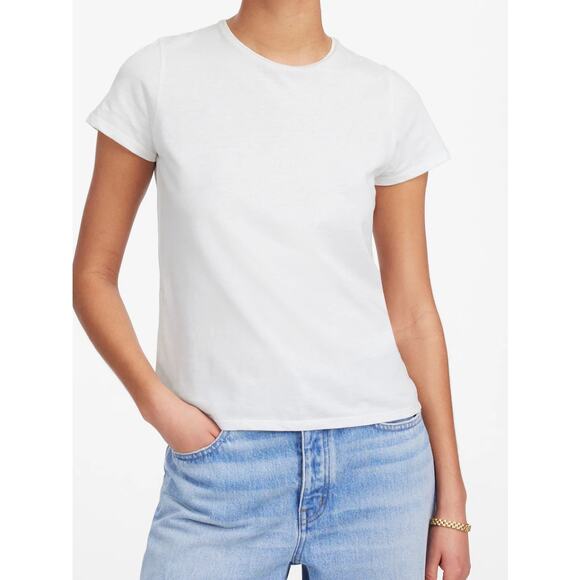 NWT Madewell Size Medium Essential Slim Tee in Lightweight Cotton Causal - Picture 1 of 8